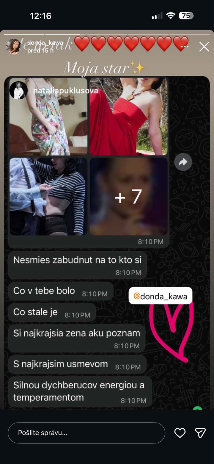 Vyhorenie, Materstvo, Natália Puklušová, Herečka